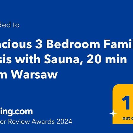 Spacious 3 Bedroom Family Oasis With Sauna, 20 Min From Warsaw Piaseczno  Dış mekan fotoğraf